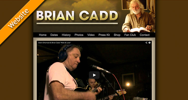 Brian Cadd Website Design